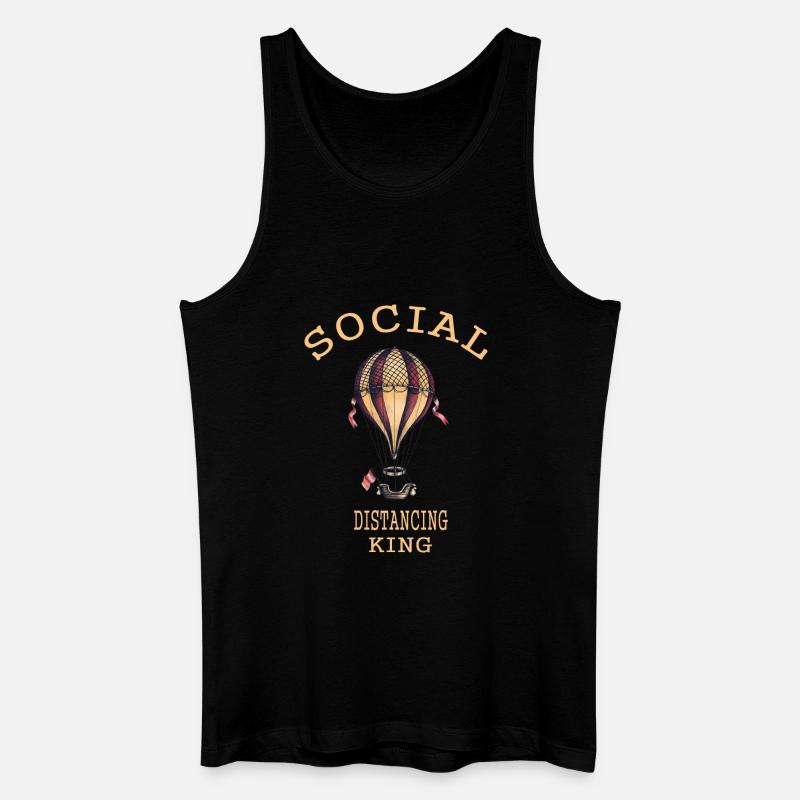 Ballonfahrt - Männer Bio Tank Top - Schwarz