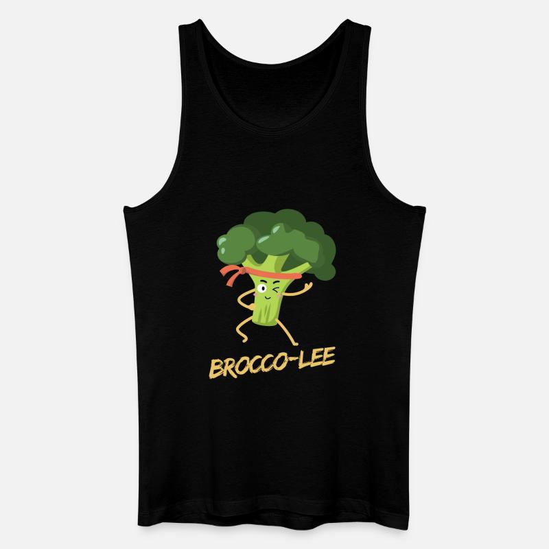 Brocco-Lee - gesunder Kampfsport - Männer Bio Tank Top - Schwarz