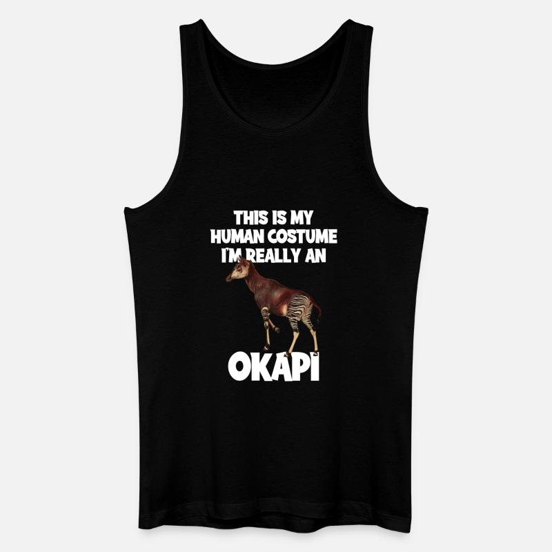 Okapi Zoo Expedition - Männer Bio Tank Top - Schwarz