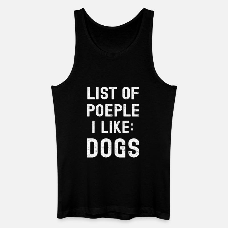 Hund Hunde - Männer Bio Tank Top - Schwarz