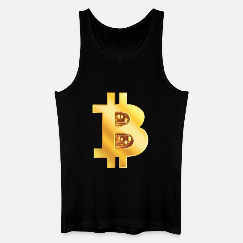 Bitcoin Gold - Männer Bio Tank Top - Schwarz