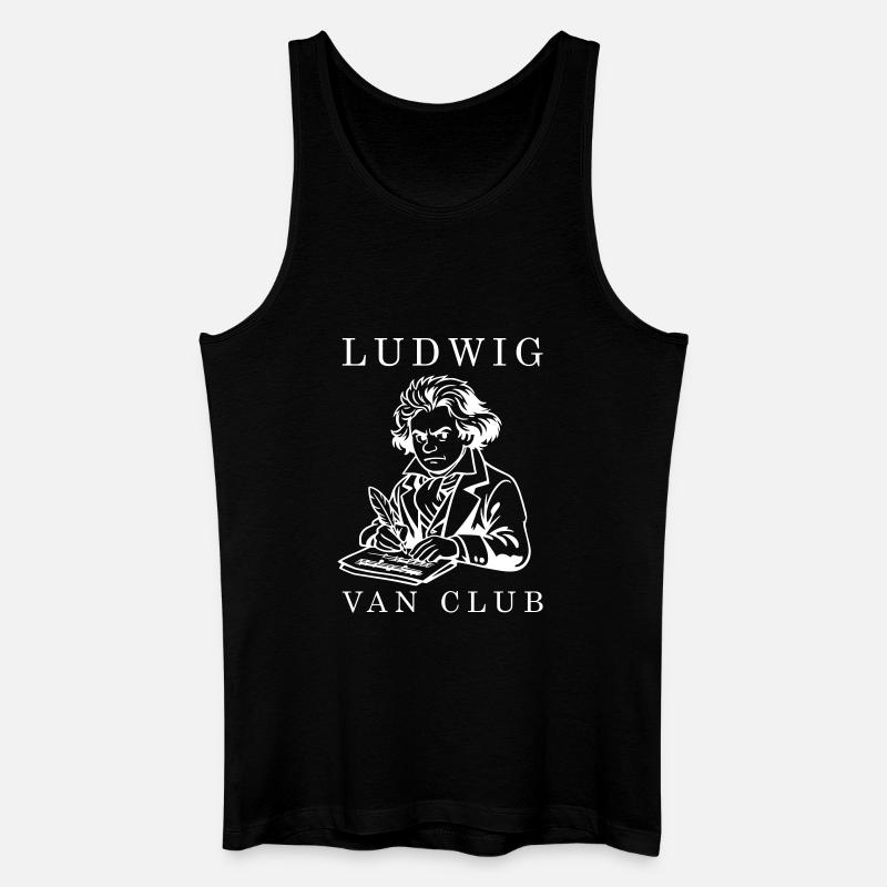 Beethoven - Männer Bio Tank Top - Schwarz