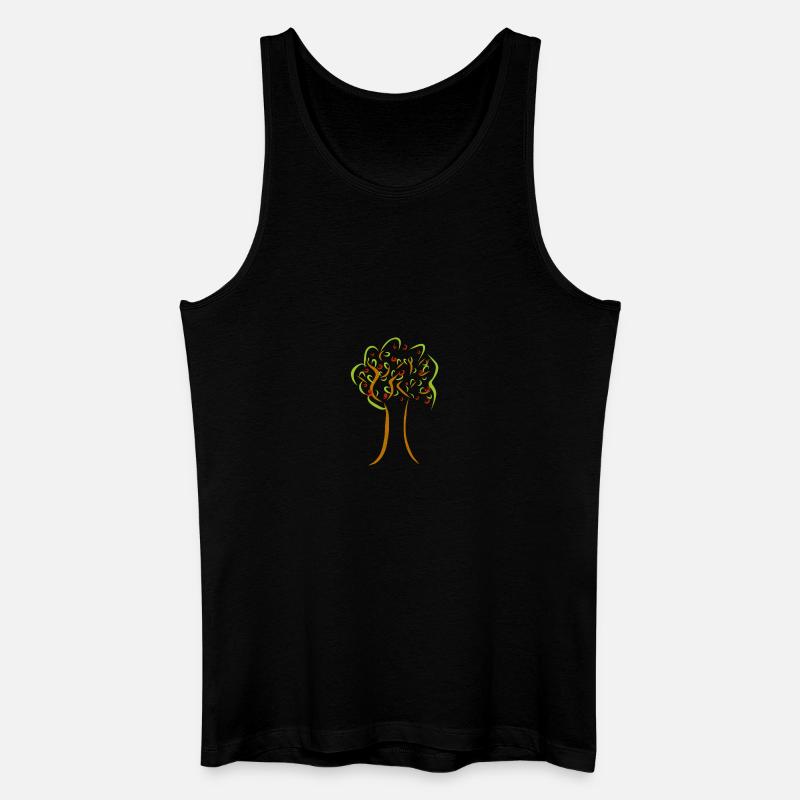 Baum - Männer Bio Tank Top - Schwarz