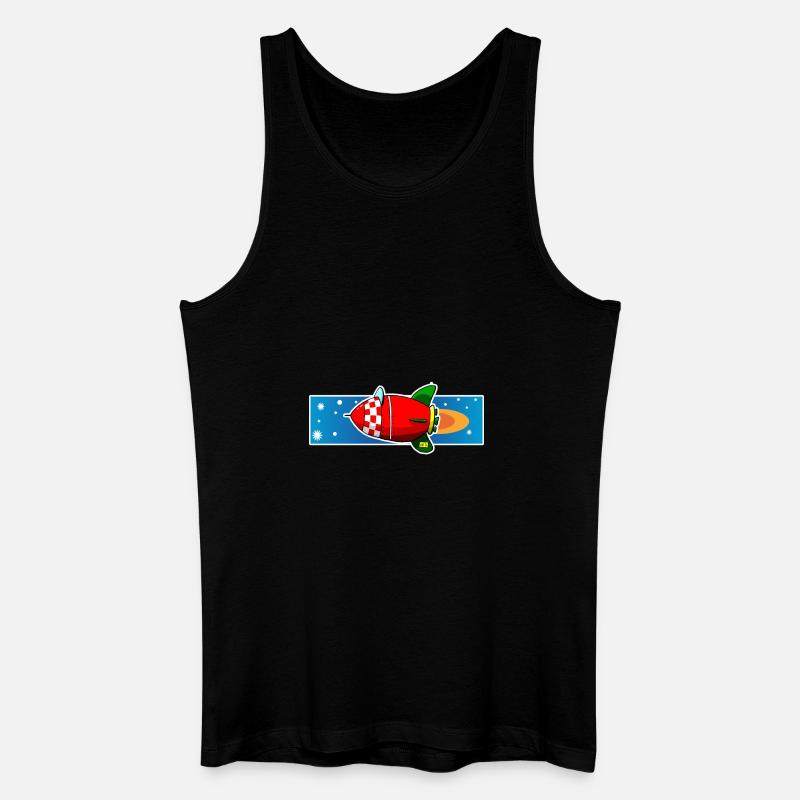 Raketenkopie - Männer Bio Tank Top - Schwarz