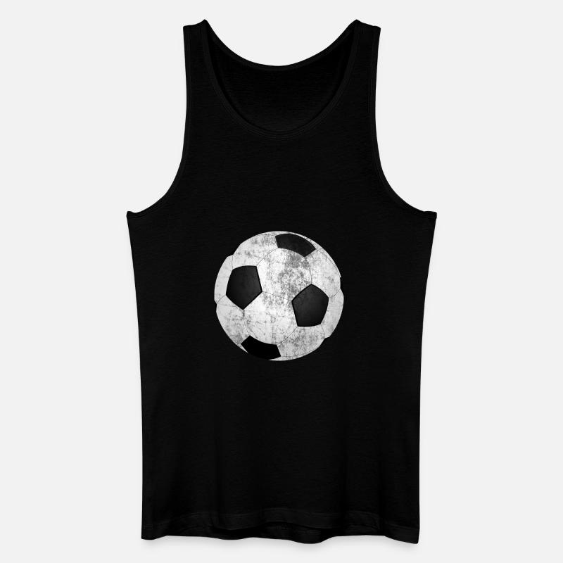 Fussball - Männer Bio Tank Top - Schwarz