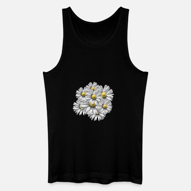 Blumenstrauß - Männer Bio Tank Top - Schwarz