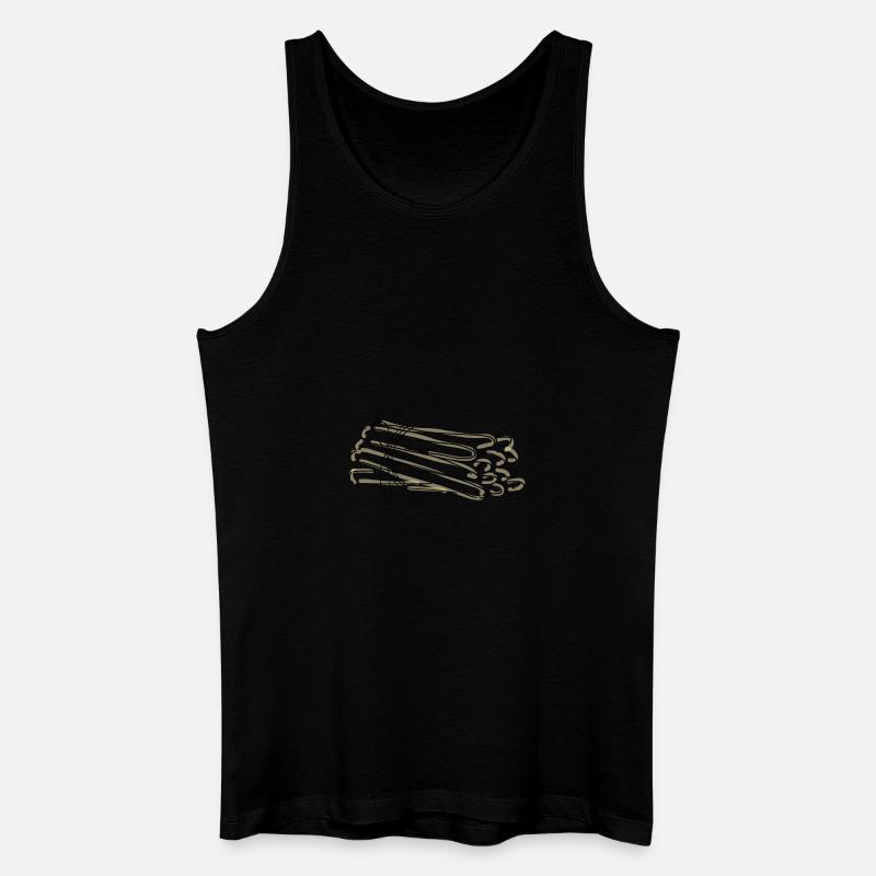 Spargel - Männer Bio Tank Top - Schwarz