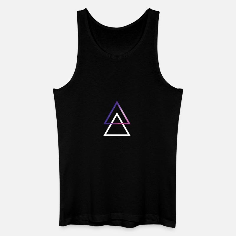 Dreieck - Männer Bio Tank Top - Schwarz