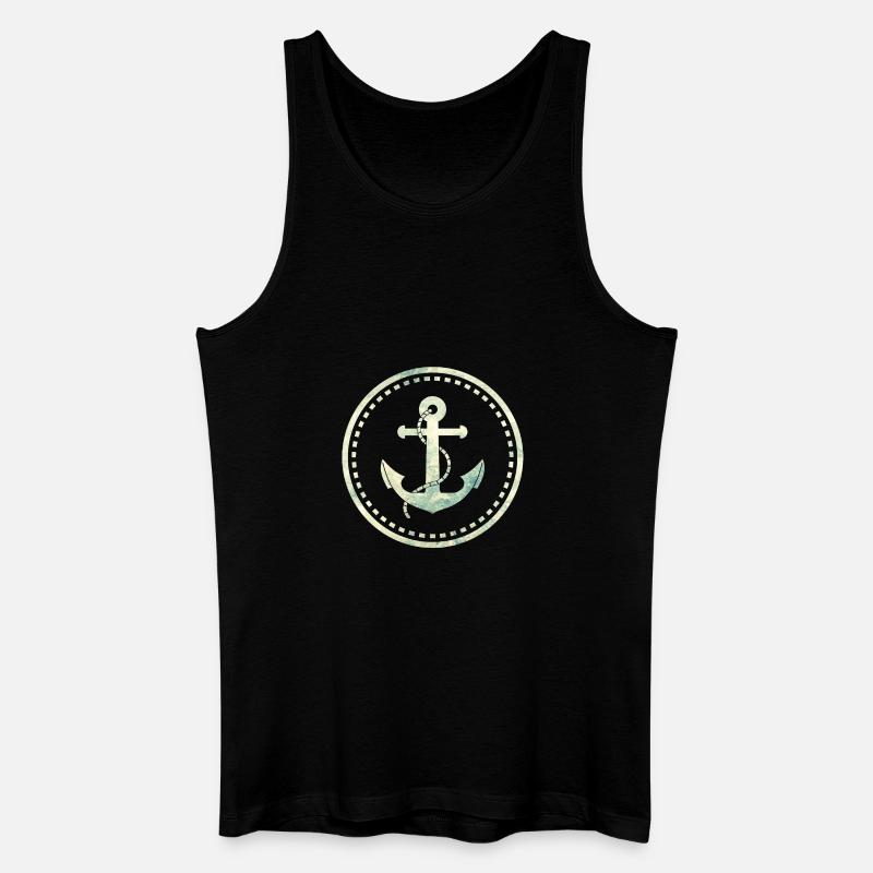 anchor - Men’s Organic Tank Top - black