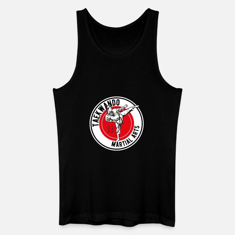 Taekwando - Männer Bio Tank Top - Schwarz