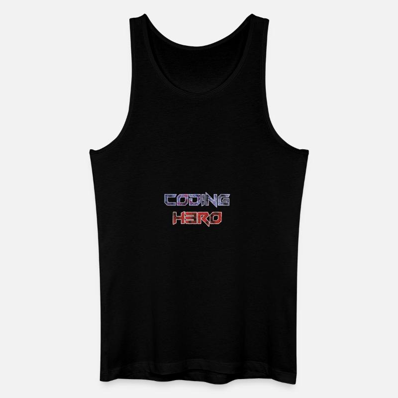 Coding Hero - programming hero - Men’s Organic Tank Top - black