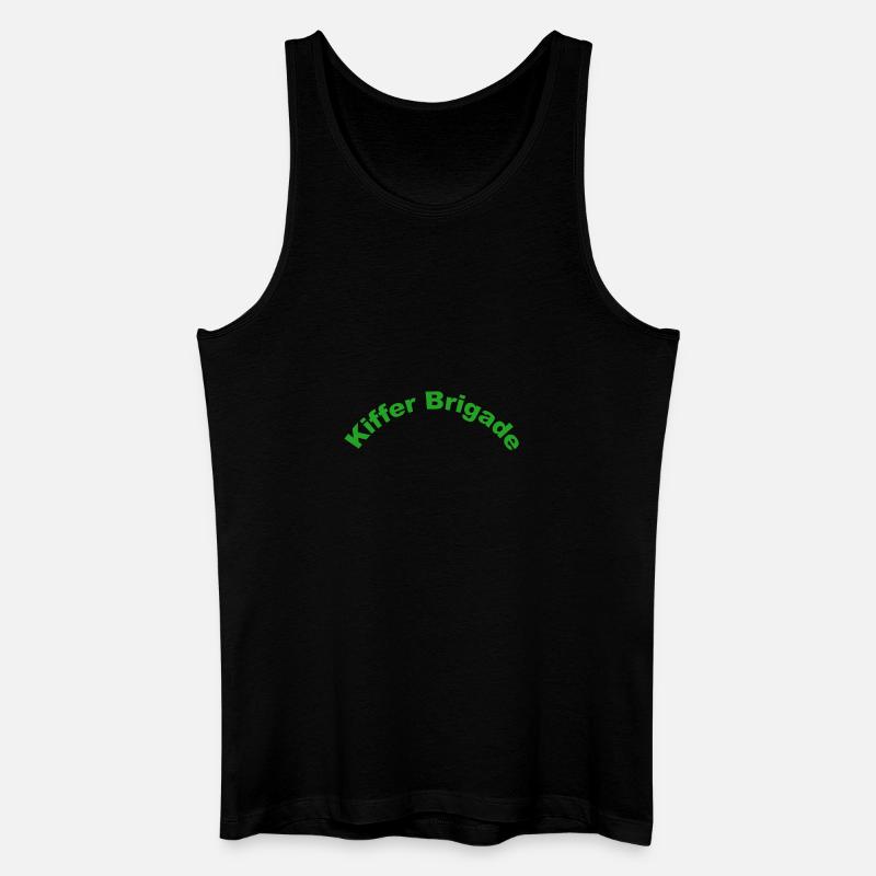 Kiffer Brigade - Männer Bio Tank Top - Schwarz