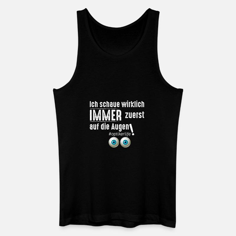 Optiker - Männer Bio Tank Top - Schwarz
