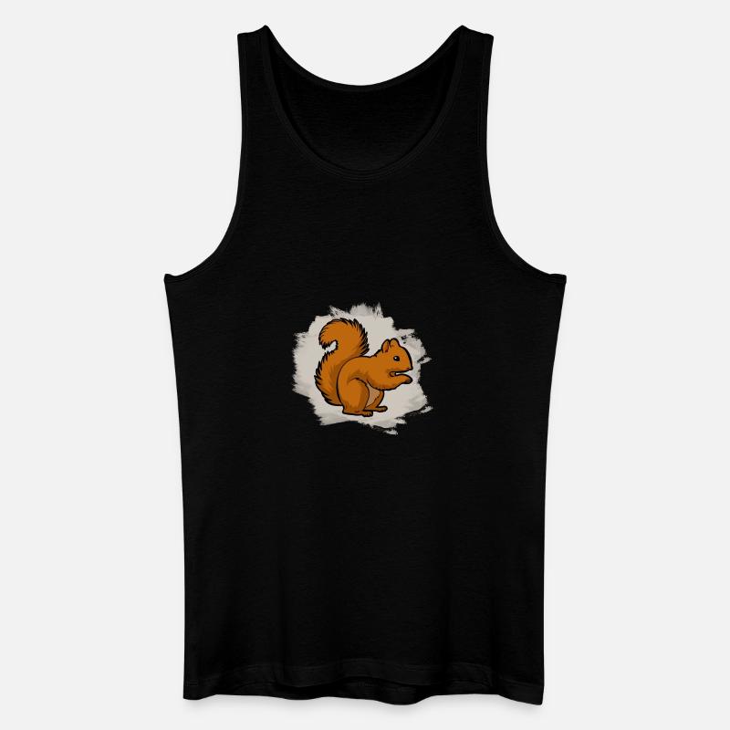 Eichhörnchen - Männer Bio Tank Top - Schwarz