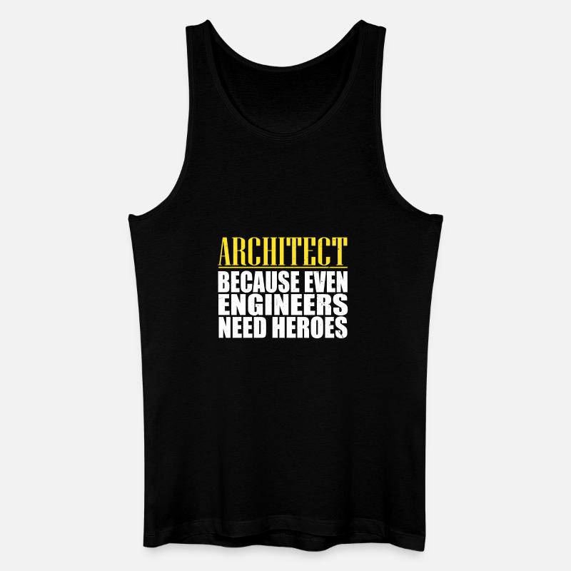 Architekt - Männer Bio Tank Top - Schwarz