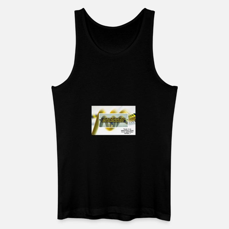 Disarray - Männer Bio Tank Top - Schwarz