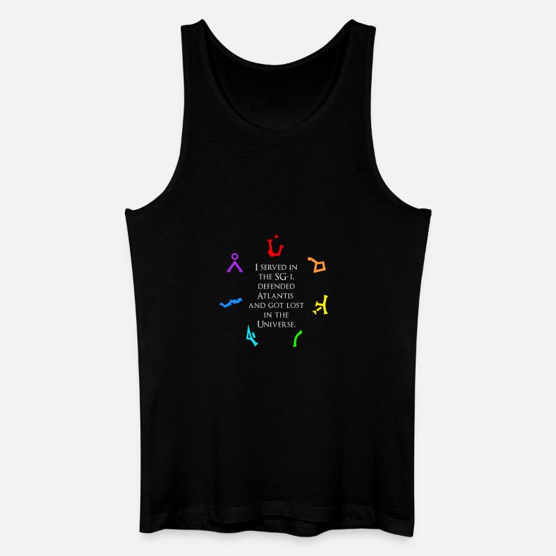 Stargate SG-1 / Atlantis / Universe - Männer Bio Tank Top - Schwarz