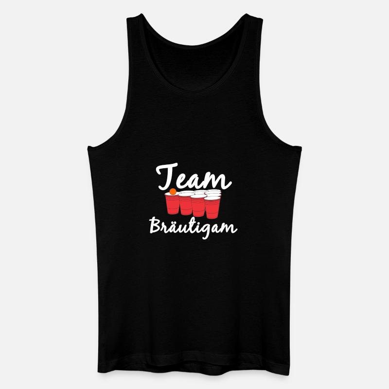Junggesellenabschied Bräutigam - Männer Bio Tank Top - Schwarz