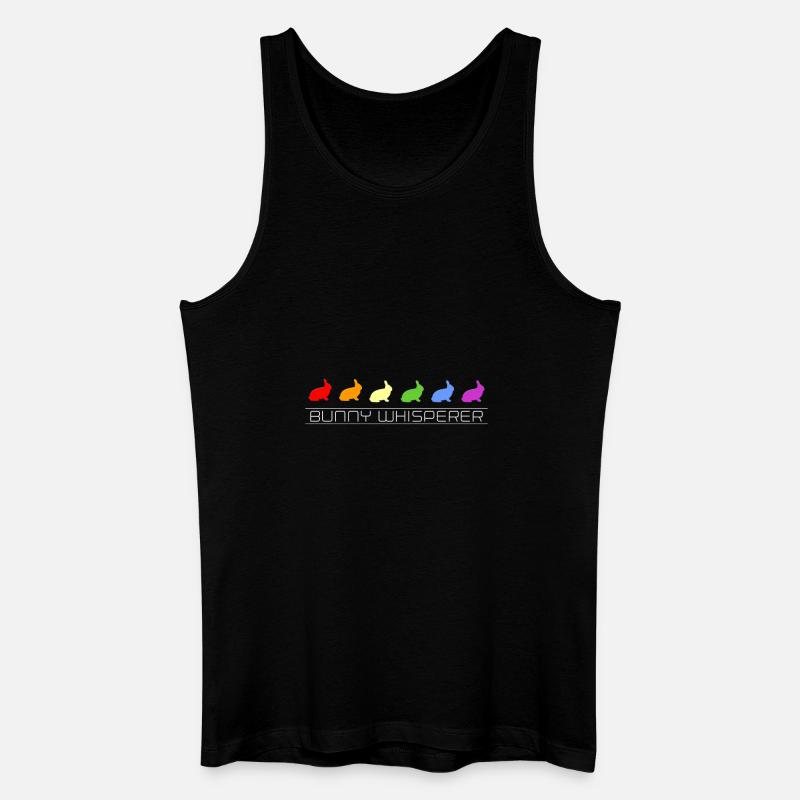 Hasenflüsterer - Männer Bio Tank Top - Schwarz