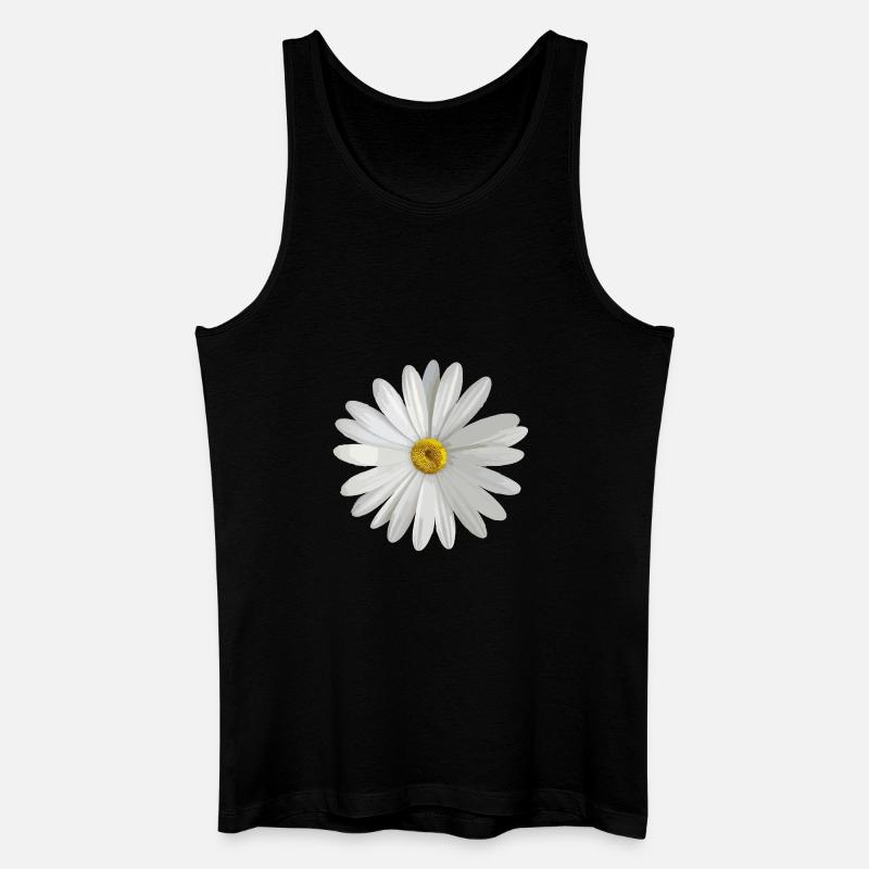 Gänseblümchen - Männer Bio Tank Top - Schwarz