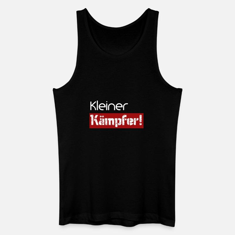 Kleiner Kämpfer - Männer Bio Tank Top - Schwarz
