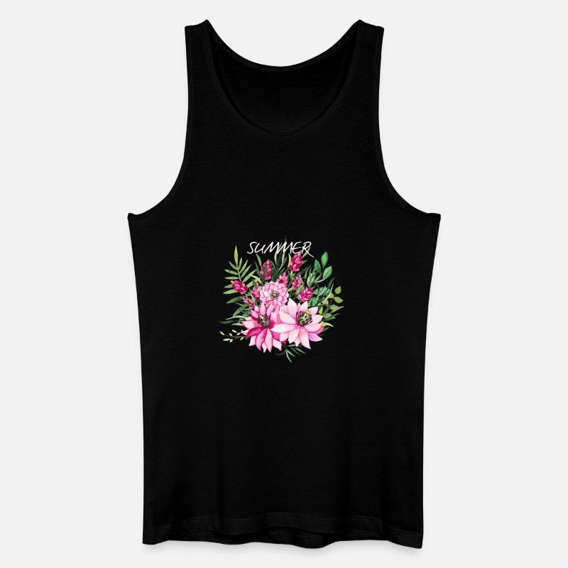 Blumenstrauß v1 - Männer Bio Tank Top - Schwarz