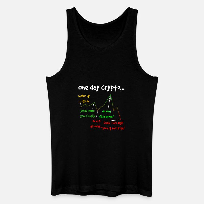 One day crypto - Männer Bio Tank Top - Schwarz