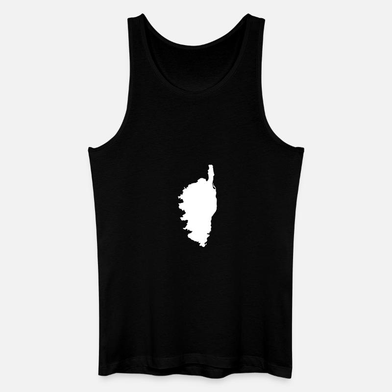 Korsika - Männer Bio Tank Top - Schwarz
