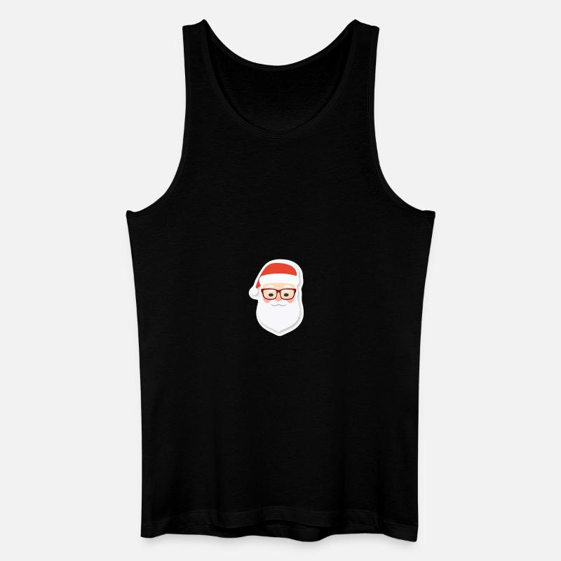 Weihnachtsmann - Illustration - Männer Bio Tank Top - Schwarz