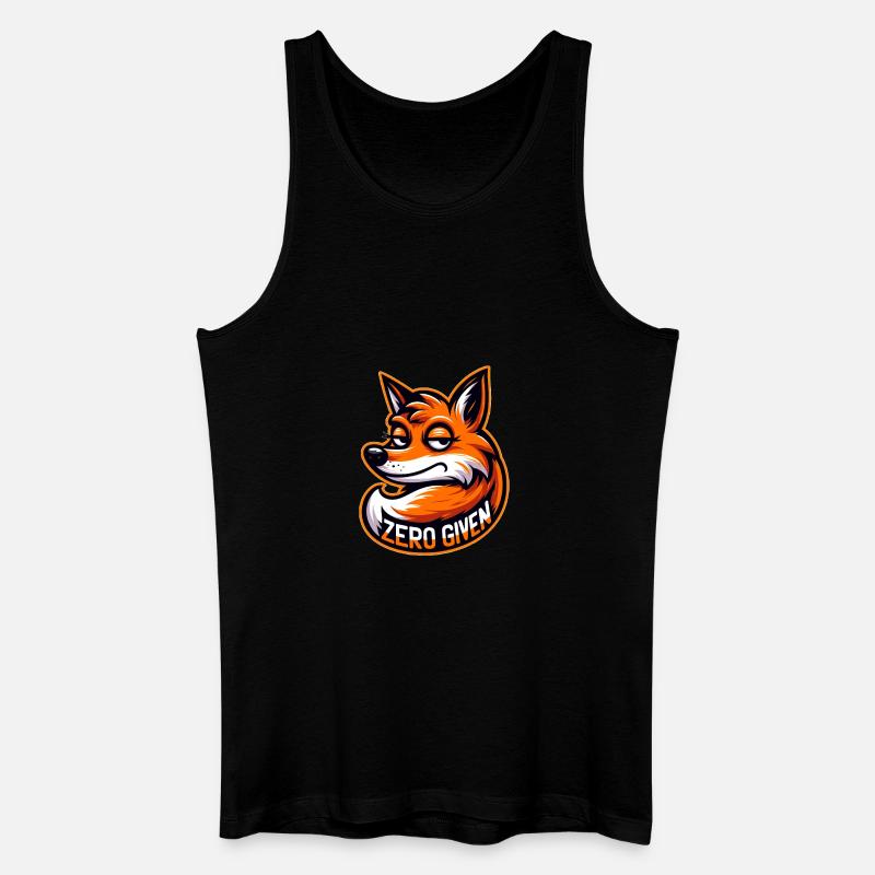 Zero Given - Fuchs Illustration - Männer Bio Tank Top - Schwarz