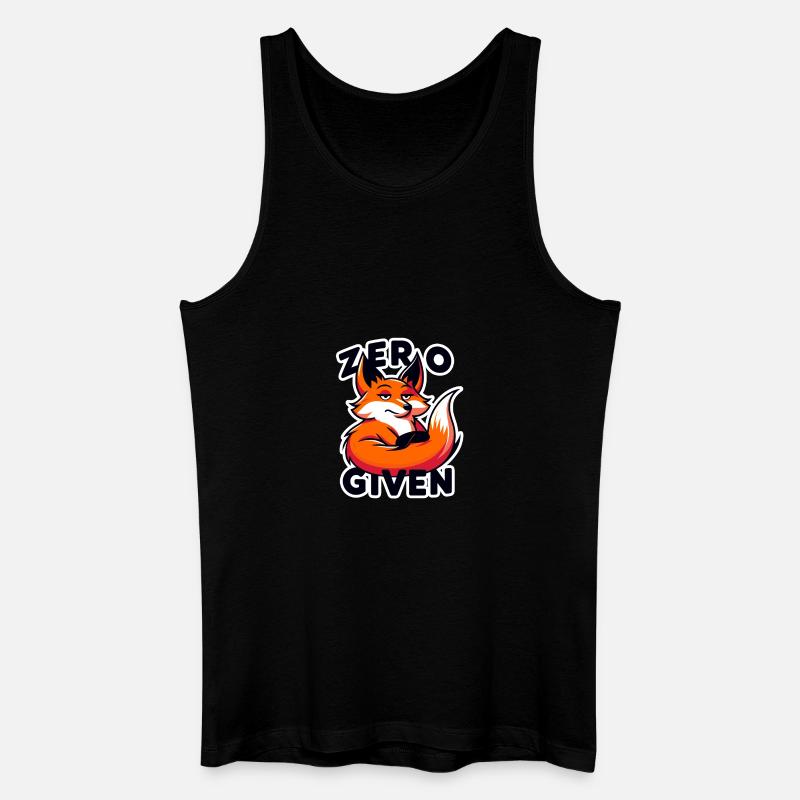 Zero Given - Fox Illustration - Men’s Organic Tank Top - black