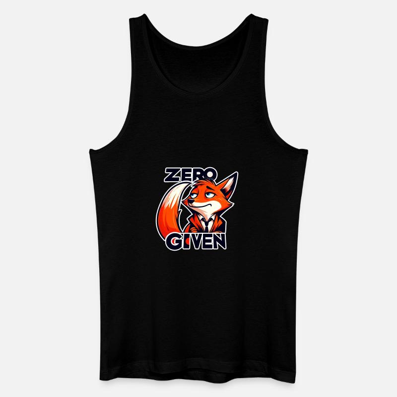 Zero Given - Fox Illustration - Men’s Organic Tank Top - black
