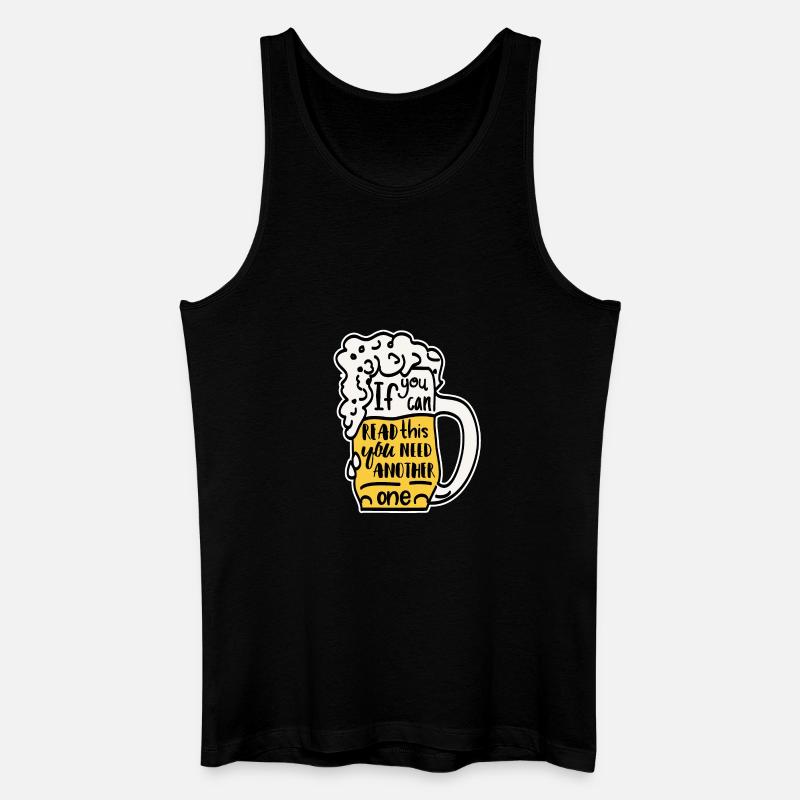 Witziger Biertrinker Bierkrug Geschenk - Männer Bio Tank Top - Schwarz