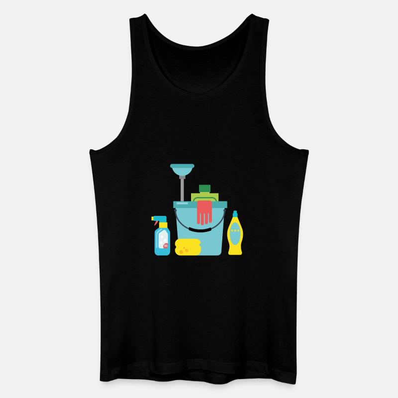 Putzmittel - Männer Bio Tank Top - Schwarz