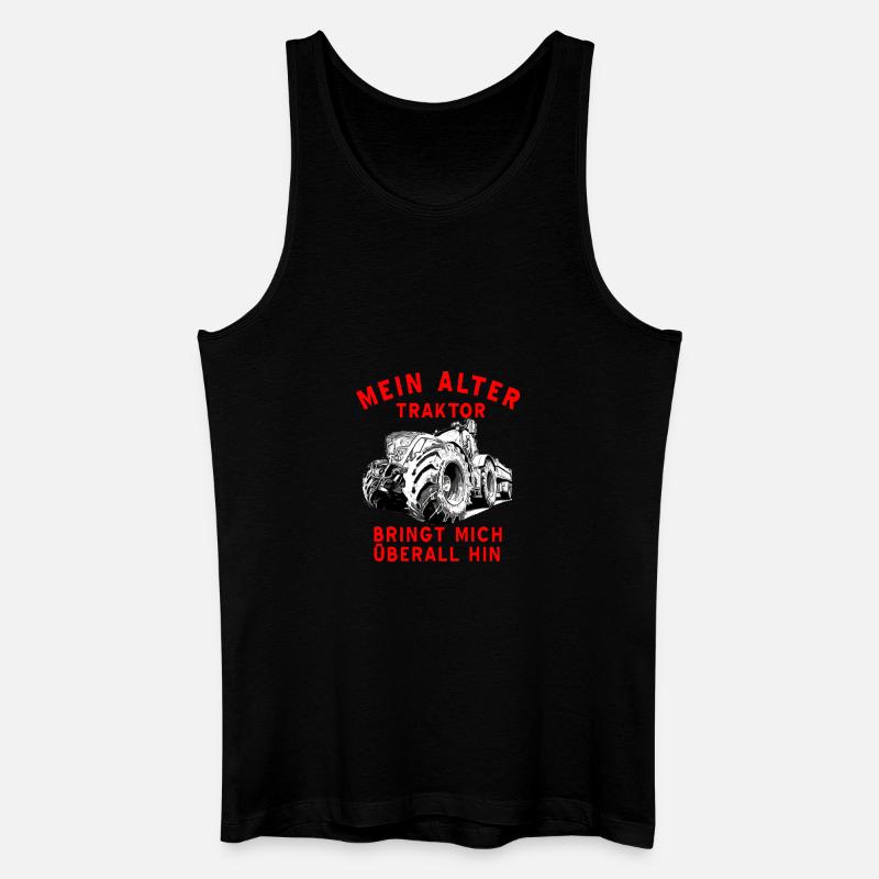 Traktor - Männer Bio Tank Top - Schwarz