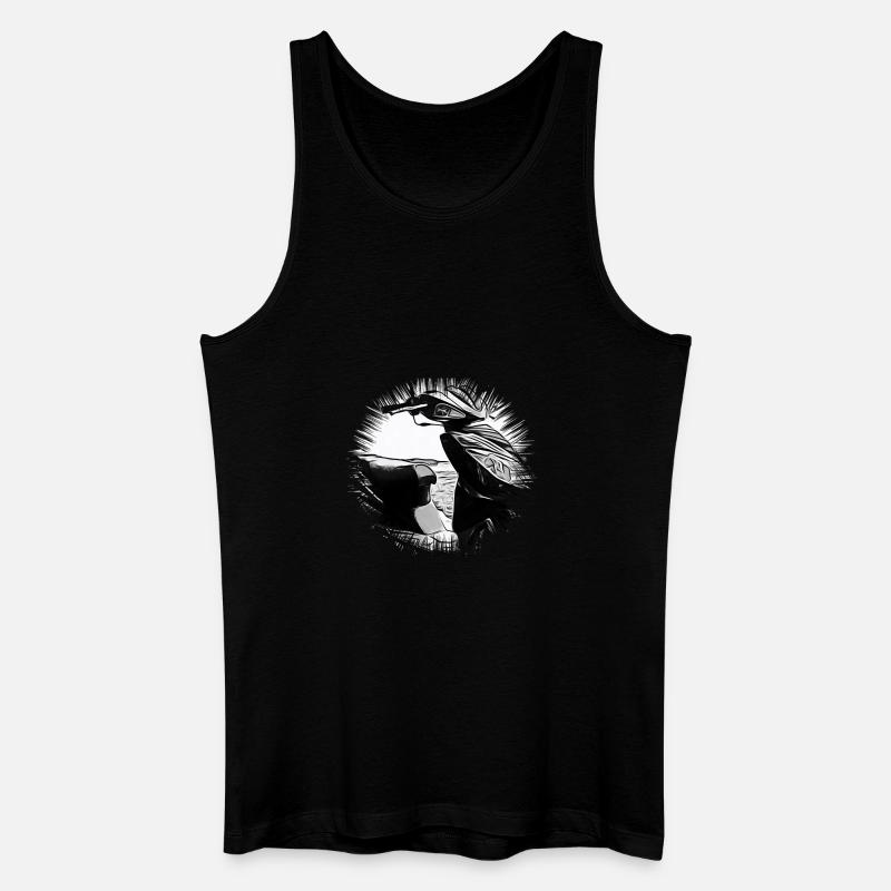 Motorroller - Männer Bio Tank Top - Schwarz