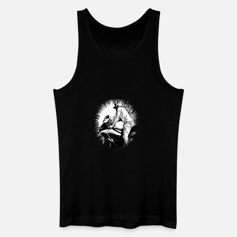 Motorrad - Männer Bio Tank Top - Schwarz