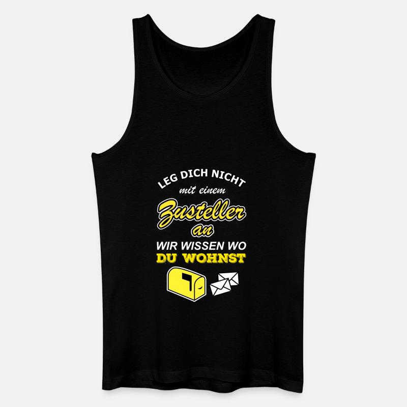 Zusteller - Männer Bio Tank Top - Schwarz