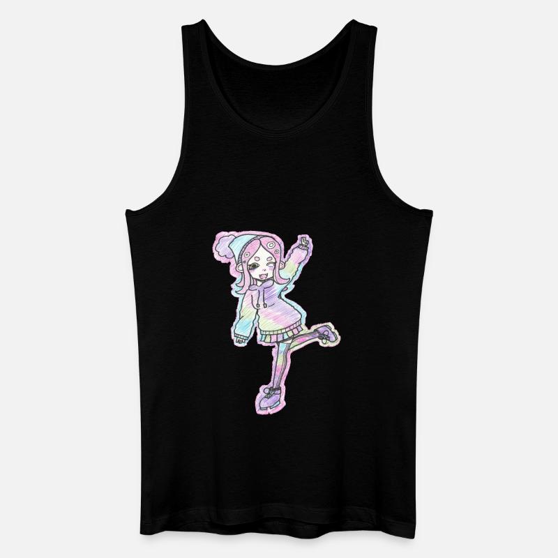 Inkling Mädchen | Pink | Splatoon - Männer Bio Tank Top - Schwarz