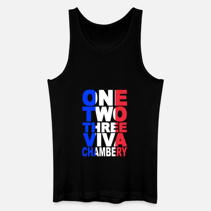 ONE TWO THREE CHAMBERY - Débardeur bio Homme - noir