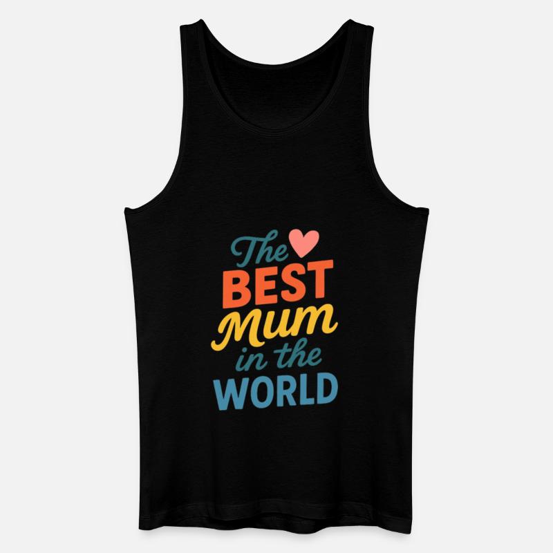 Die beste Mutter der Welt - Männer Bio Tank Top - Schwarz