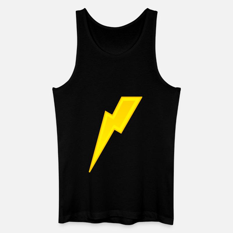 Blitz - Männer Bio Tank Top - Schwarz