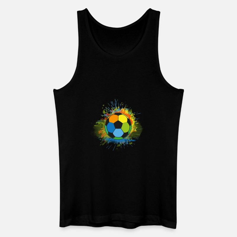 Fußball - Männer Bio Tank Top - Schwarz