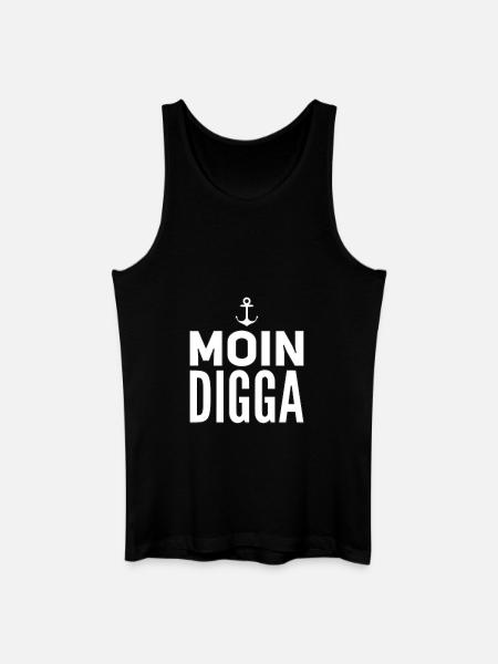 Moin Digga Hamburg - Men’s Organic Tank Top - black
