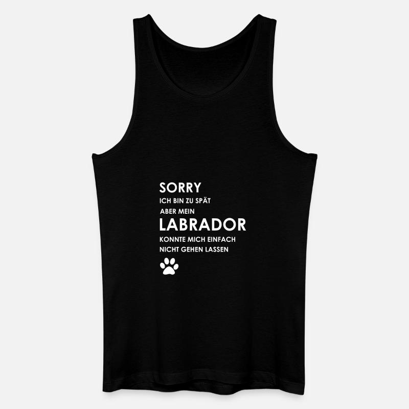 Labrador - Männer Bio Tank Top - Schwarz