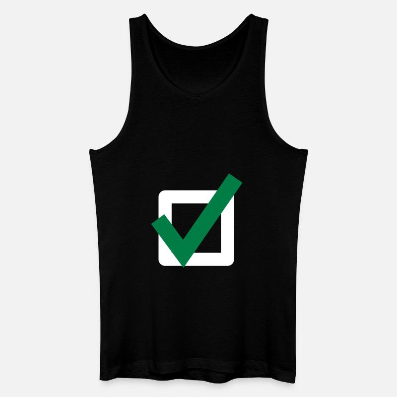 Hook Check Mark Icon Icon - Men’s Organic Tank Top - black