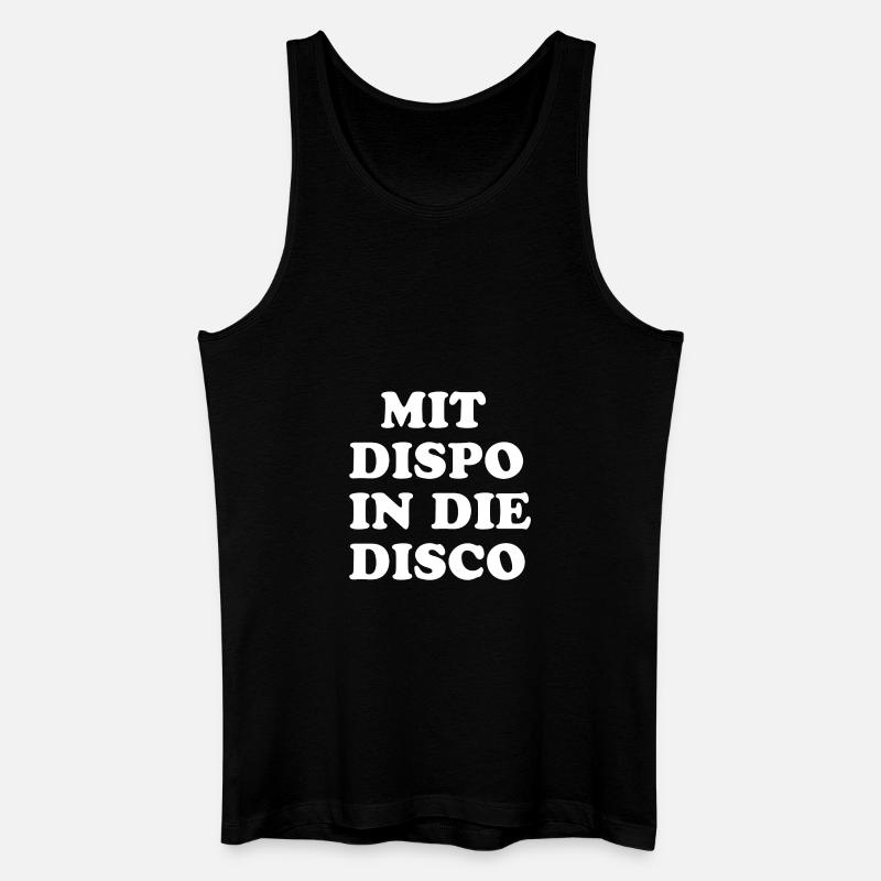 Disco - Männer Bio Tank Top - Schwarz
