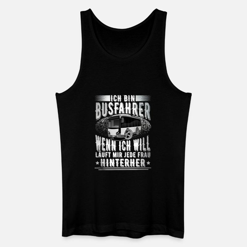 Busfahrer - Männer Bio Tank Top - Schwarz