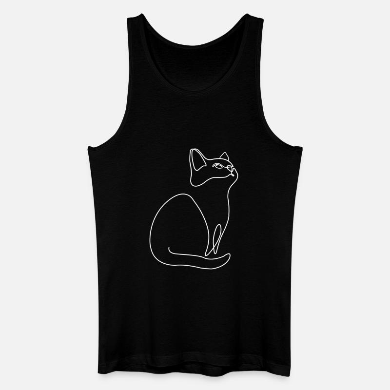Chaton Chat Chat - Débardeur bio Homme - noir