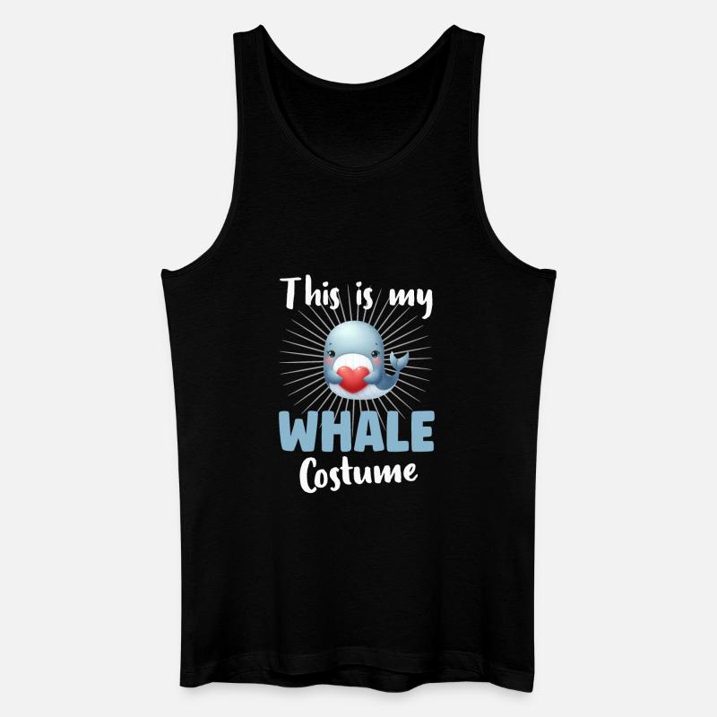 Wal Blauwal - Männer Bio Tank Top - Schwarz